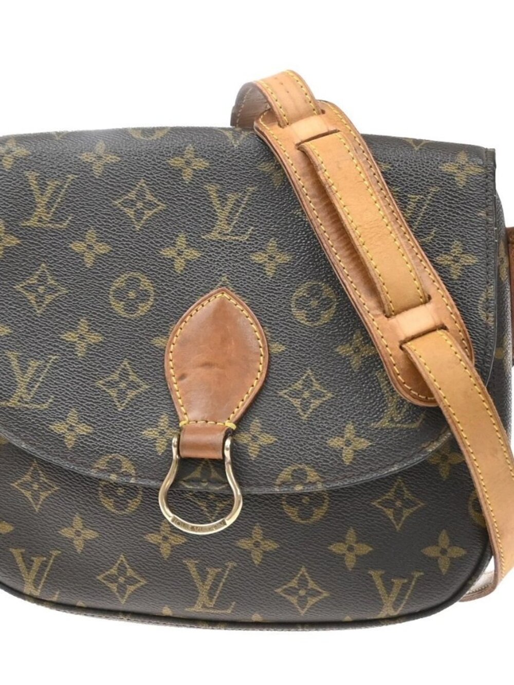 LOUIS VUITTON Cartouchiere GM Shoulder Bag Monogram Leather Brown M51252 34KD501